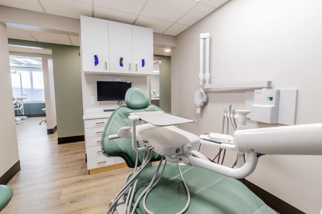 exam room with chair